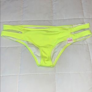 Neon Yellow/Green lowrise/cheeky swimsuit bottom